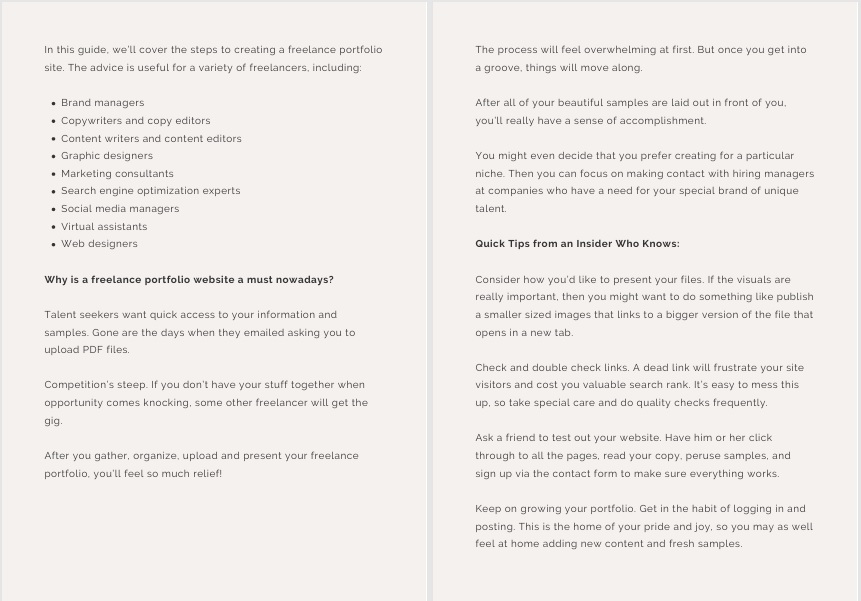 Freelance Portfolio Creation Guide