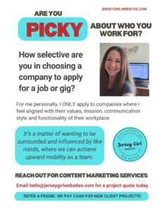 are you picky in your job search