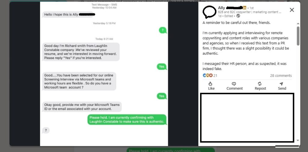 job search scams